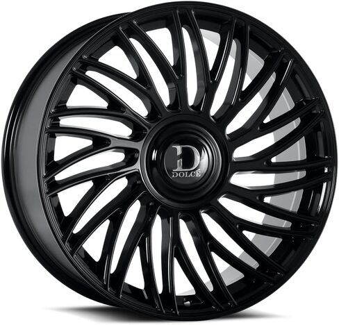 Part Synergy Replacement Dolce Wheel - Luxury Sesto 24x10 | 6x135/6x139.7 Bolt Pattern | +35ET Offset | 106.2mm Hub Bore | Gloss Black Finish Wheel in Saudi Arabia