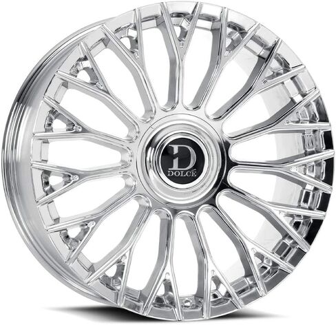 Part Synergy Replacement Dolce Wheel - Luxury Roma 22x10.5 | 5x112/5x114.3 Bolt Pattern | +40ET Offset | 73.1mm Hub Bore | Chrome Finish Wheel in Saudi Arabia