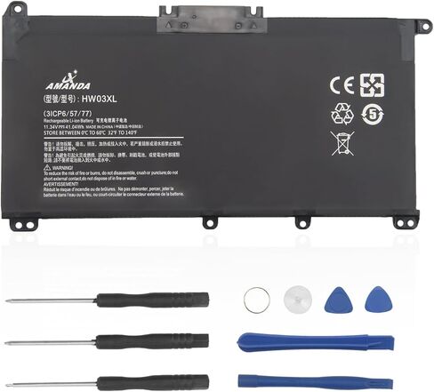 Amanda SS03XL 933321-855 Battery for Hp EliteBook 840 G5 G6 EliteBook 730 735 740 745 830 836 846 G5 EliteBook 735 745 830 840 G6 ZBOOK 14U G5 G6 Series HSN-I12C HSTNN-LB8G (11.55V 50Wh) in Kuwait