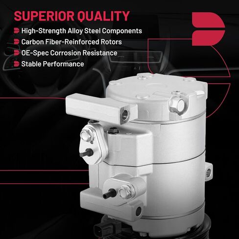 BDFHYK Air Conditioning A/C Compressor 167646 Compatible with Audi A3 2006-2013, A3 Quattro 2006-2009, A4 allroad 2017-2018, Q3 Quattro TT Quattro, Compatible with Volkswagen Jetta Passat Beetle in Saudi Arabia