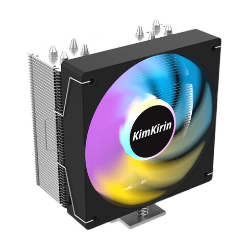 KimKirin CPU Cooler, 6 Copper Heat Pipes, Dual 120mm PWM Fans, 2200RPM Speed for Intel LGA 1851/1700/1200/115X and AMD AM4/AM5 in Saudi Arabia