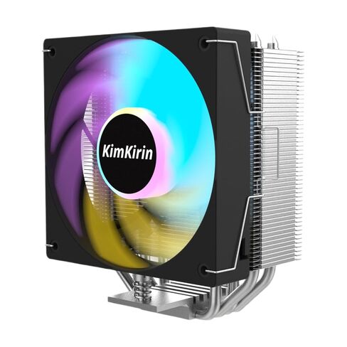 KimKirin CPU Cooler, 6 Copper Heat Pipes, Dual 120mm PWM Fans, 2200RPM Speed for Intel LGA 1851/1700/1200/115X and AMD AM4/AM5 in Saudi Arabia