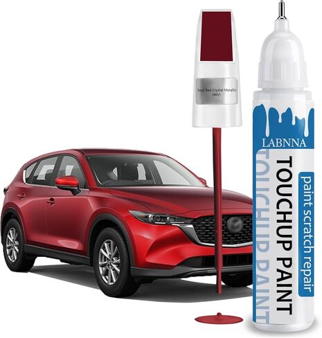 Soul Red Crystal Metallic(46V) Touch Up Paint for Mazda-Exact Match 2 in 1 touchup Paint Pen for Chips and Nicks Repair Car Paint Scratch Repair in Kuwait