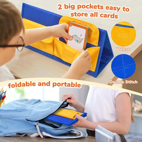 مجموعة بطاقات فلاش للخيمة من Gamenote Word Building Desktop Pocket Chart - CVC Words Phonics Games لوحة مزج للقراءة والتهجئة في رياض الأطفال in Kuwait