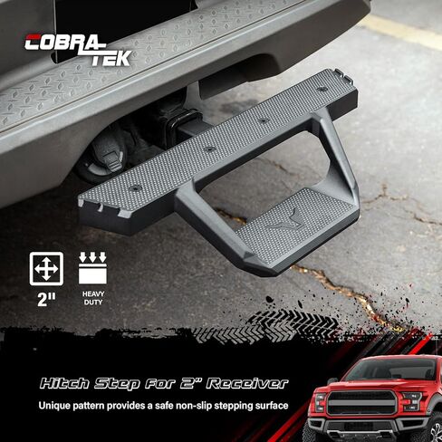 Cobra-Tek Bully Black 2 "الفئة III 2 مرحلة وصلة الاستقبال المصد خطوة سوداء مسحوق مطلي بوزن 350 رطل للخدمة الشاقة in Saudi Arabia