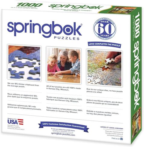 Springbok - Country Home - 1000 Piece Jigsaw Puzzle- Fall Landscape That's Relaxing in Saudi Arabia
