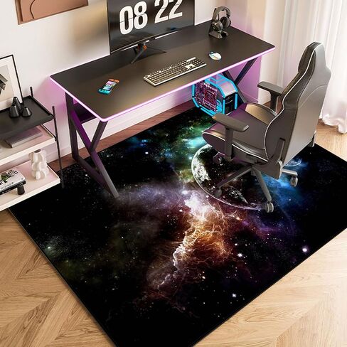 Desk Chair Mat for Carpet and Hardwood Floors 100 x 120 cm Non Slip Gaming Chair Mat Office Chair Floor Protector for Home Office and Gaming Room in Saudi Arabia