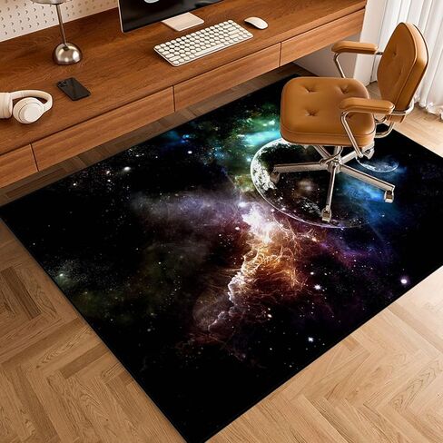 Desk Chair Mat for Carpet and Hardwood Floors 100 x 120 cm Non Slip Gaming Chair Mat Office Chair Floor Protector for Home Office and Gaming Room in Saudi Arabia