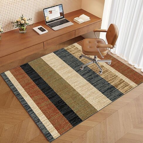 Hardwood Floor Office Chair Mat 90 x 120 cm Multi Purpose Floor Protector for Computer Gaming Rolling Chair Anti Slip & Scratch Resistant Low Pile Carpet Protection in Saudi Arabia
