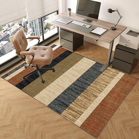 Hardwood Floor Office Chair Mat 90 x 120 cm Multi Purpose Floor Protector for Computer Gaming Rolling Chair Anti Slip & Scratch Resistant Low Pile Carpet Protection in Saudi Arabia