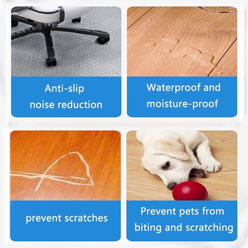 Office Chair Mat for Carpeted Floors Anti Slip Multi Purpose Floor Protector for Home and Office in Saudi Arabia