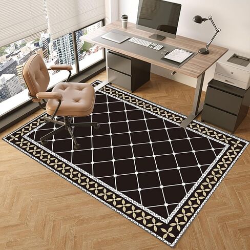Hardwood Floor Chair Mat for Office Computer Gaming Rolling Chair Protection 160 x 200 cm Anti Slip Scratch Resistant Multi Purpose Low Pile Carpet Floor Protector in Saudi Arabia