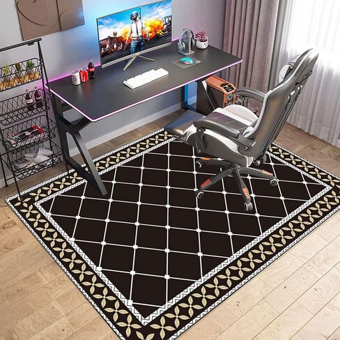 Hardwood Floor Chair Mat for Office Computer Gaming Rolling Chair Protection 160 x 200 cm Anti Slip Scratch Resistant Multi Purpose Low Pile Carpet Floor Protector in Saudi Arabia