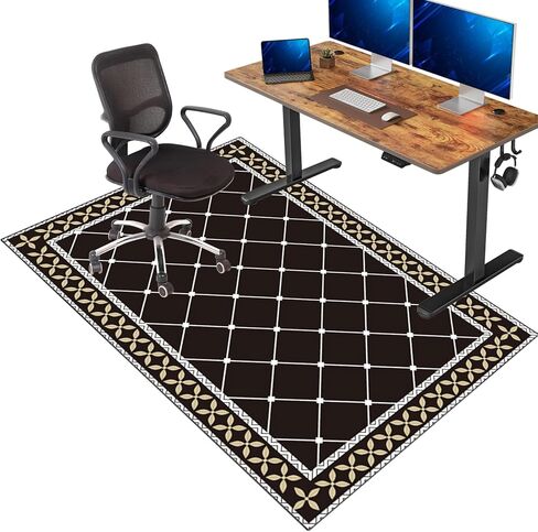 Hardwood Floor Chair Mat for Office Computer Gaming Rolling Chair Protection 160 x 200 cm Anti Slip Scratch Resistant Multi Purpose Low Pile Carpet Floor Protector in Saudi Arabia