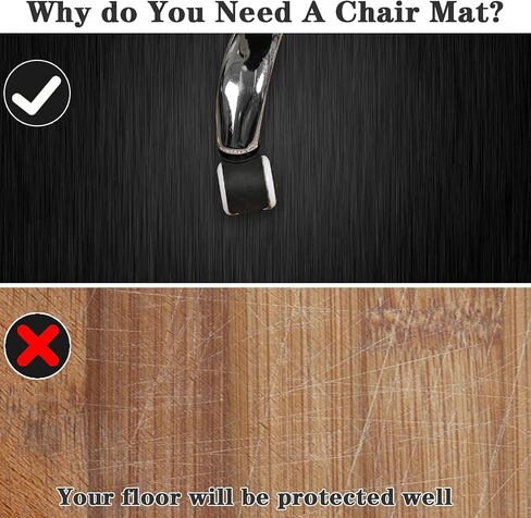 Desk Chair Mat for Carpet and Hardwood Floors 100 x 140 cm Non Slip Gaming Chair Mat for Office and Gaming Room Floor Protector for Rolling Chairs in Saudi Arabia