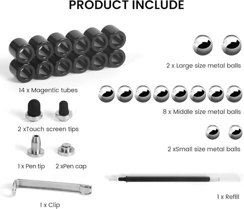 Fidget Pen, Magnetic Pen，Fidget Toys，Suitable for (6 Years Old and Above) Teenager Toys, Perfect for Stress Relief and Focus 。 The Best Gifts for Students, Lawyers, and Doctors in Saudi Arabia