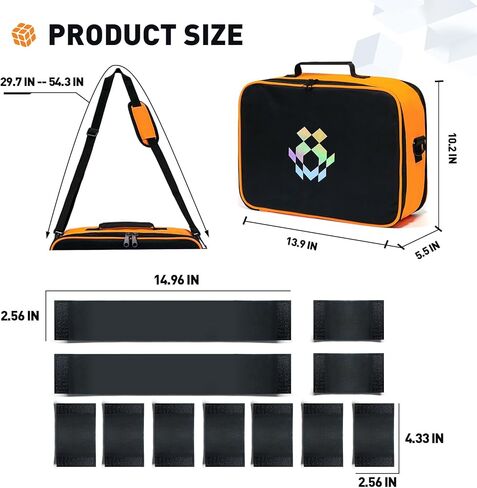 Transparent Speed Cube Storage Case - Visible Rubix Cube Soft Carrying Case for 12+pcs Different Types Cube, Compatible with Cube Tripod, Competition Cubing Timer, Lube & Tools for Home Travel in Saudi Arabia