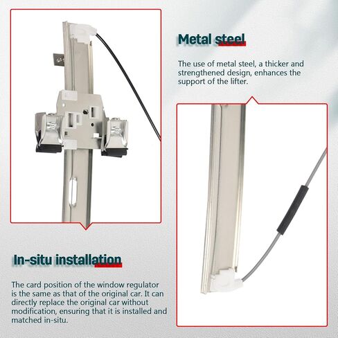 Power Window Regulator Front Left fits for 2008-2016 for Chrysler Town & Country 2008-2018 for Dodge Grand Caravan 2012-2015 for Ram Cargo Van 2009-2014 for VW for Routan 68030655AA 749-508 in Kuwait
