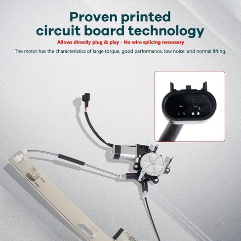 Power Window Regulator Front Left fits for 2008-2016 for Chrysler Town & Country 2008-2018 for Dodge Grand Caravan 2012-2015 for Ram Cargo Van 2009-2014 for VW for Routan 68030655AA 749-508 in Kuwait