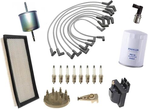 Ignition Wires Plugs Coil Oil Air Gas Filter Replacement Parts For Ford F-150 5.0L 1993 1994 1995 1996 in Saudi Arabia
