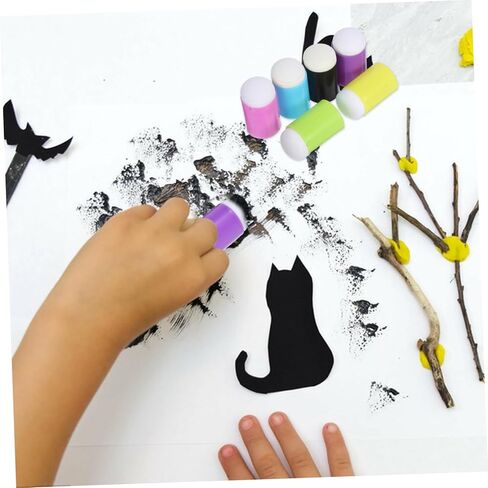 DOITOOL 30pcs Finger Sponge Daubers Set with Case Ergonomic Crafting Tools for Painting Stamping Scrapbooking and DIY Art Projects Multi Color Options for Adults in Saudi Arabia