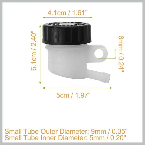 Universal Motorcycle ATV Dirt Bike Master Cylinder Fluid Oil Reservoir Rear Brake Clutch Tank Oil Cup for Honda for Yamaha for Kawasaki for Suzuki Replacement Car Parts in Saudi Arabia