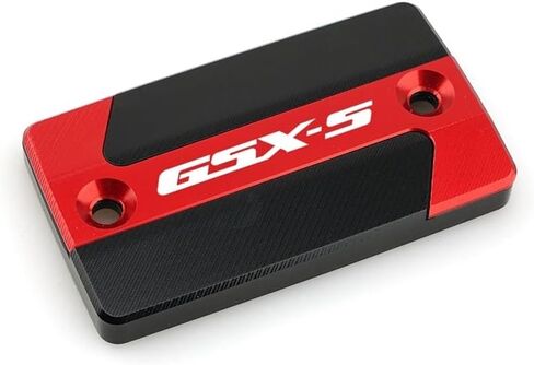 غطاء خزان سائل الفرامل لـ Su&zuki GSXS750 GSX-S750 2016-2021 2020 2019 GSX S GSXS GSX-S 750 غطاء غطاء خزان سائل الفرامل الأمامي للدراجات النارية من الألومنيوم، قطعة واحدة باللون الأحمر in Kuwait