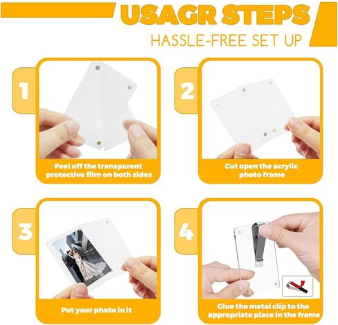 2Pcs Visor clips for cars,Car picture holder.Acrylic car picture frame for car accessories. Universal magnetic car visor photo clip for adding family or personal photos,Gifts for Christmas. in Saudi Arabia