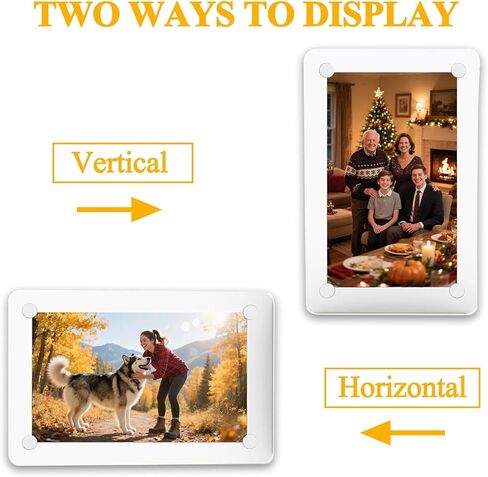 2Pcs Visor clips for cars,Car picture holder.Acrylic car picture frame for car accessories. Universal magnetic car visor photo clip for adding family or personal photos,Gifts for Christmas. in Saudi Arabia