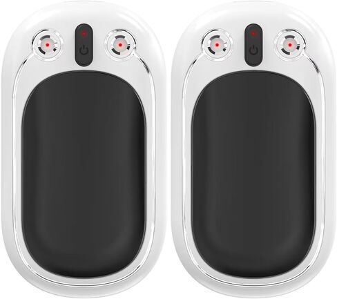 جهاز تدفئة اليد قابل لإعادة الشحن، جهاز تدفئة اليد المحمول SECHKISS 2-Pack 5000mAh قابل لإعادة الاستخدام، جهاز تدفئة الجيب الكهربائي 2 في 1 رائع للاستخدام في الهواء الطلق، والصيد، والجولف، والتخييم، وهدايا دافئة للنساء والرجال... in Saudi Arabia