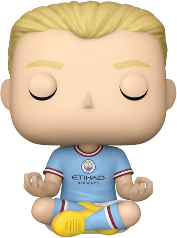 Funko Pop! Football: Manchester City - Erling Haaland - Manchester City FC 2025 - Collectable Vinyl Figure - Gift Idea - Official Merchandise - Toys for Kids & Adults - Sports Fans in Saudi Arabia
