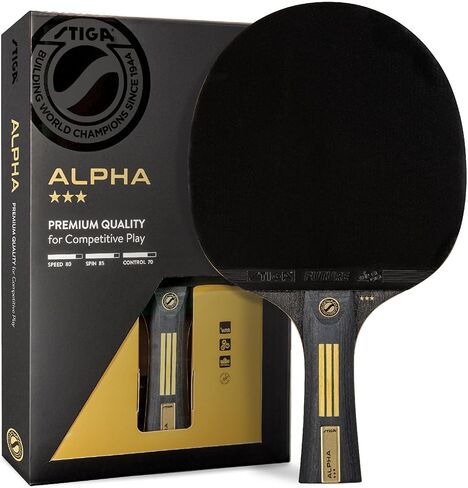 STIGA Bullet Ping Pong Paddle – 5-ply Extra Light Blade – 2mm Premium Sponge – Flared Handle for Masterful Grip – Performance Table Tennis Racket for Competitive Play in Saudi Arabia