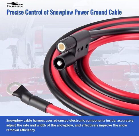 HYD01684 HYD01690 Snow Plow Power Ground Cable Truck and Plow Side Repair Harness Fit for BOSS Plows Snow Plow Harness Repair Kit in Saudi Arabia