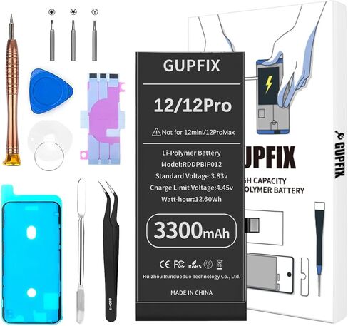 Diagnostic Battery for iPhone 13 No Pop-up Unknown Part Warning, 3500mAh High Capacity Li-Polymer Rechargeable Battery Replacement for iPhone 13 with Full Tool Kit in Saudi Arabia