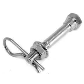 LFPartS Stainless Steel Trailer Hitch Pin 1/2-Inch Pin Diameter Bolt Keeper Grip Clip Kit Fits 1 1/4" Receiver in Kuwait