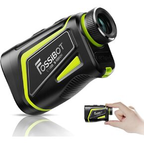 FOSSIBOT Range Finder Laser Range Finder with Slope and High-Precision Flag Pole Locking Vibration Function, 6.5X Magnification, 1100 Yards, C1000 Rechargeable Golf Rangefinder with Magnet Stripe in Kuwait