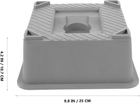 Heavy Duty Trailer Jack Block: Heavy Duty Plastic RV Jack Block - Trailers Camper Essential for Camper Leveling & Stabilization - Grey in Saudi Arabia