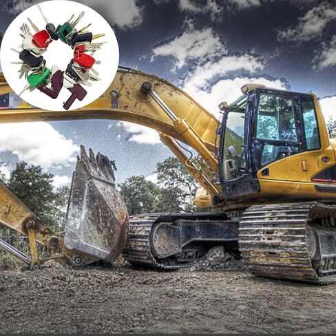 42 Heavy Construction Equipment Machine Operator Ignition Master Keys Set Fits Caterpillar Bobcat JD Case JLG JCB Volvo Hyster Ford New Holland Yanmar Takeuchi Kubota Komatsu Toyota Hitachi in Kuwait