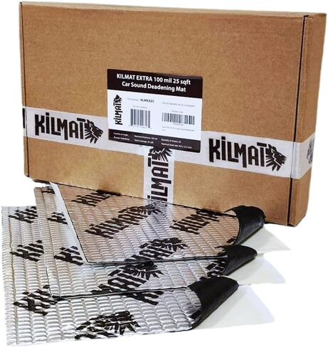 KILMAT 50 mil 50 sqft Car Sound Deadening Mat, Butyl Automotive Sound Deadener, Audio Noise Insulation and dampening in Saudi Arabia