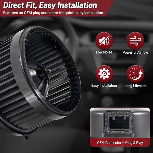 HVAC Blower Motor Fan Compatible with 2003-2006 Chevy Silverado 1500 2500 Avalanche Suburban GMC Sierra Yukon Escalade Front AC Blower Motor Replacement 22741027 PM9272 in Saudi Arabia