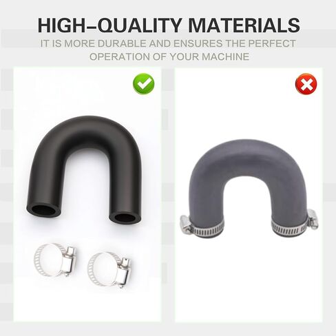 Coolant Crossover Hose Kit for LS & LT Engine Swap - Includes 5/8" to 3/4" Heater Hose and 2 Clamps ls heater core bypass hose 551699 in Saudi Arabia