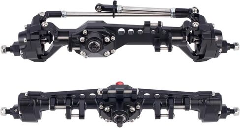 Vanquish F10 Portal Axles, 1/10 RC Aluminum CNC Complete F10 Front & Rear Axles with CNC Machined High Strength Steel Gears for 1/10 RC Crawler Vanquish VS4-10 Axial SCX10 II Upgrades (Silver) in Saudi Arabia