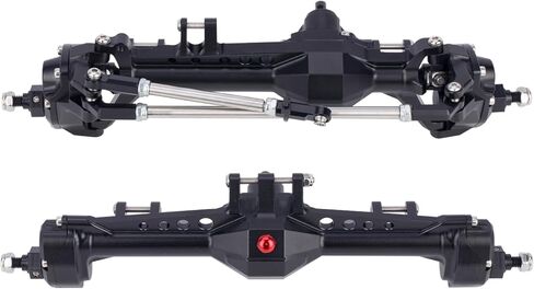 Vanquish F10 Portal Axles, 1/10 RC Aluminum CNC Complete F10 Front & Rear Axles with CNC Machined High Strength Steel Gears for 1/10 RC Crawler Vanquish VS4-10 Axial SCX10 II Upgrades (Silver) in Saudi Arabia