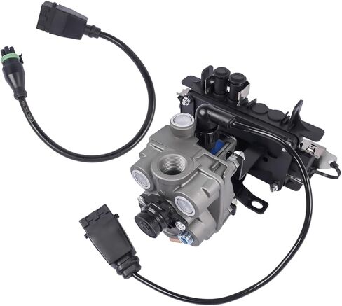 4006120000 Trailer ABS ECU Valve Assembly Replacement for 2S/1M TCS2 Truck Tractor Trailer Systems, Replacement Controller Module with Power Adapter Cable for Heavy-Duty Air Brake Systems in Saudi Arabia
