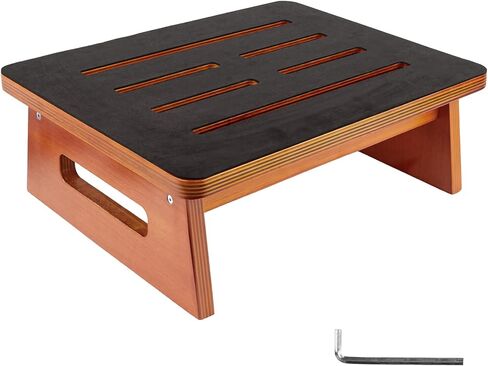 Landrip Step Stool for Adults Seniors with Non-Slip Rubber Stepping Surface, Heavy Duty Wooden Step Stool, Bed Steps for High Beds, Bathroom, Bedroom, Kitchen & Kids Bedside Support in Saudi Arabia