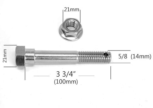 LFPartS الفولاذ المقاوم للصدأ وصلة مقطورة دبوس 1/2 بوصة قطر دبوس الترباس حارس قبضة مجموعة كليب يناسب 1 1/4 "استقبال in Kuwait