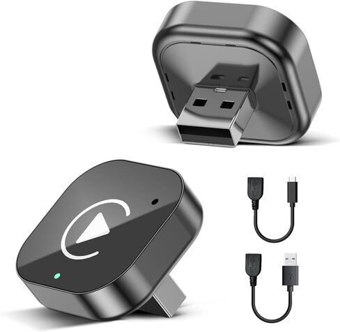 Wireless CarPlay & Android Auto Adapter, 2-in-1 Wireless CarPlay Adapter for Factory Wired CarPlay and Android Auto Cars, 5GHz WiFi, Bluetooth 5.0, Auto Connect, Plug and Play, OEM Control in Saudi Arabia