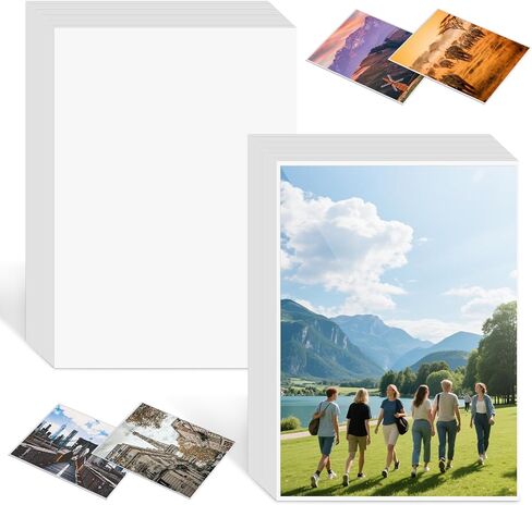 Bupete 5x7 Photo Paper, 100 Sheets Glossy Photo Paper for Printer, 180gsm Picture Photos Papers for Inkjet Printer, DIY Cards, Para Impresora, Office Products in Saudi Arabia