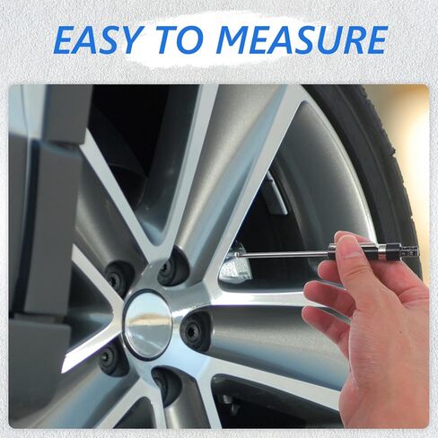 Zerodeko Brake Pad Measuring Tool Precision Tire Tread Depth Gauge for Accurate Brake Pad Thickness Assessment Versatile Auto Brake Gauge for Easy Wear Measurement in Saudi Arabia