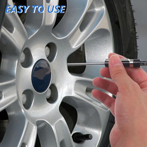 Zerodeko Brake Pad Measuring Tool Precision Tire Tread Depth Gauge for Accurate Brake Pad Thickness Assessment Versatile Auto Brake Gauge for Easy Wear Measurement in Saudi Arabia
